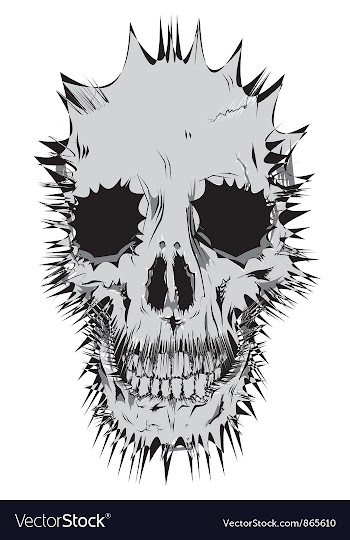 Stylized skull vector image