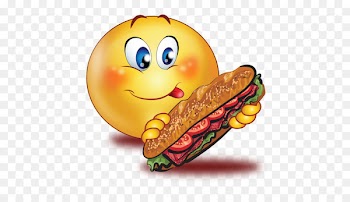 Submarine sandwich Emoji Eating Food Emoticon - Eating Sandwich 