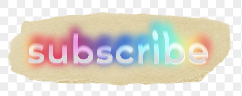 Subscribe png ripped paper word | Free PNG - rawpixel