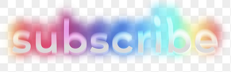 Subscribe png word sticker, neon | Free PNG - rawpixel