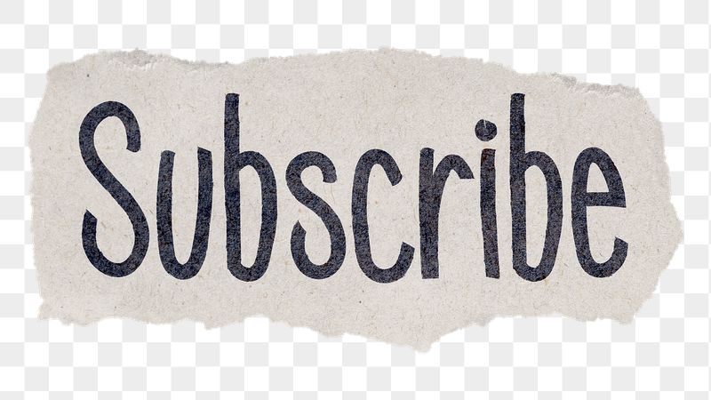 Subscribe png word sticker, ripped | Free PNG - rawpixel