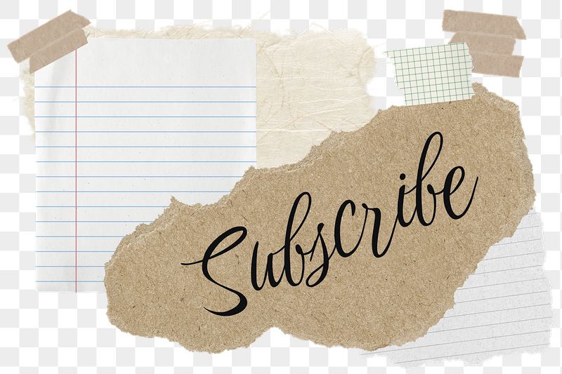 Subscribe png word sticker typography, | Free PNG - rawpixel