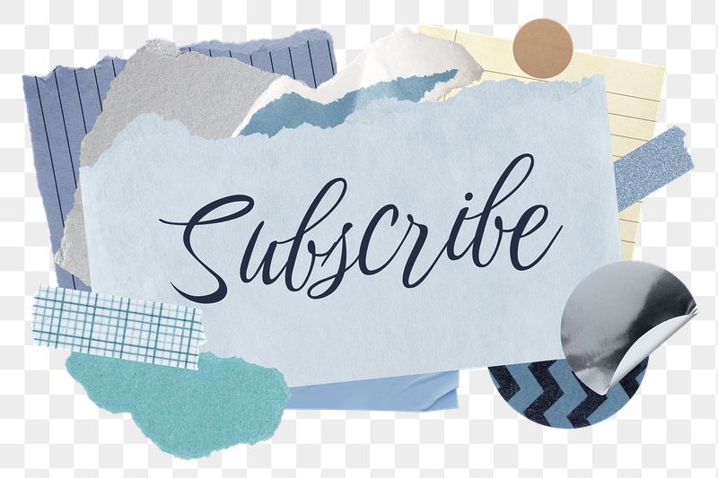 Subscribe png word sticker typography, | Free PNG - rawpixel