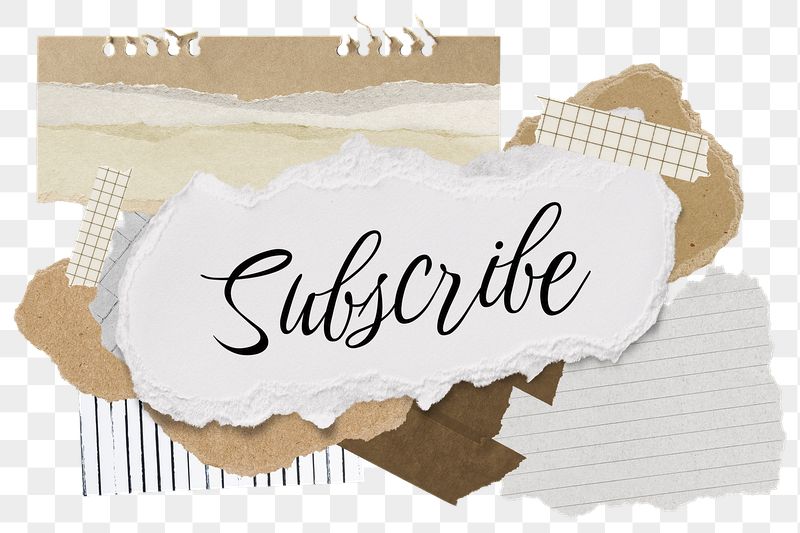 Subscribe png word sticker typography, | Free PNG - rawpixel