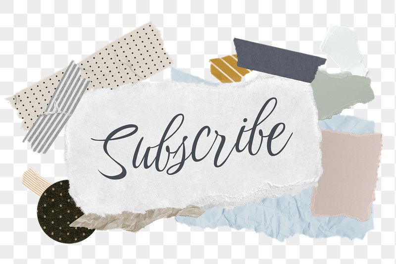 Subscribe png word sticker typography, | Free PNG - rawpixel