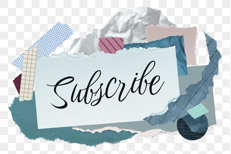 Subscribe png word sticker typography, | Free PNG - rawpixel