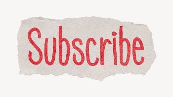 Subscribe word sticker, ripped paper | Free PSD - rawpixel