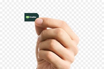 Subscriber identity module Online chat WhatsApp Roaming Text messaging - Sim card in hand PNG image 