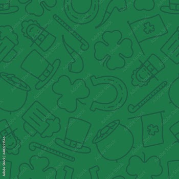 Subtle green on green St. Patrick's Day repeatable pattern