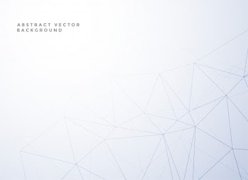 Subtle low poly line style white background Free Vector