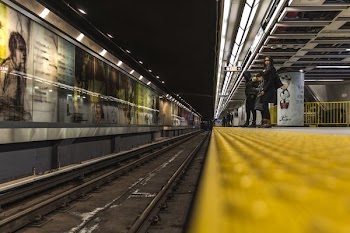 Subway Stop Track View