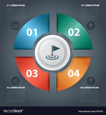  					Success business modern circle vector image														