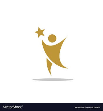 Success man icon logo design vector image