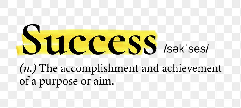 Success png dictionary word sticker, | Free PNG - rawpixel