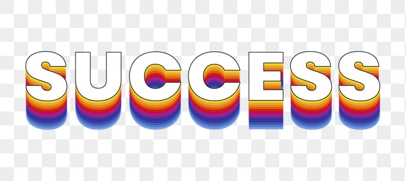 Success png word sticker typography, | Free PNG - rawpixel