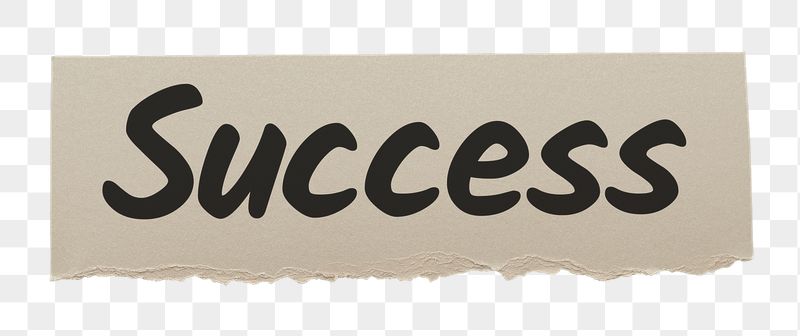 Success png word sticker typography, | Free PNG - rawpixel