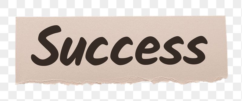 Success png word sticker typography, | Free PNG - rawpixel