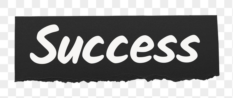 Success png word sticker typography, | Free PNG - rawpixel