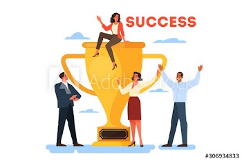 Success web banner concept