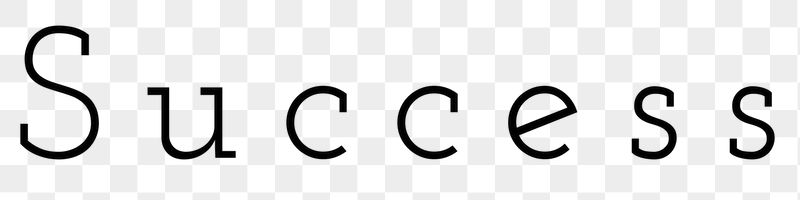 Success word png, simple typography | Free PNG - rawpixel