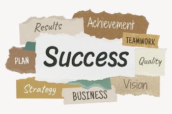 Success word, ripped paper typography | Free PSD - rawpixel