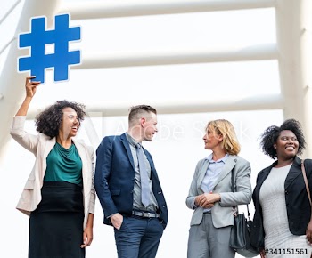 Successful and connected business people
