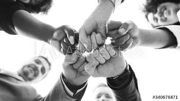 Successful and happy business team