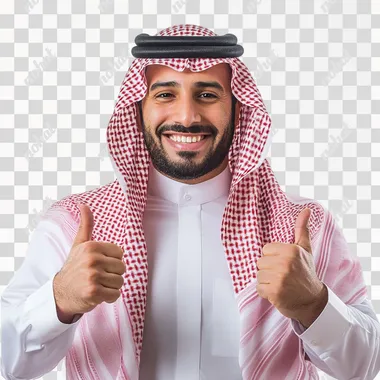 Successful Saudi Businessman Portrait: A Vision of Success