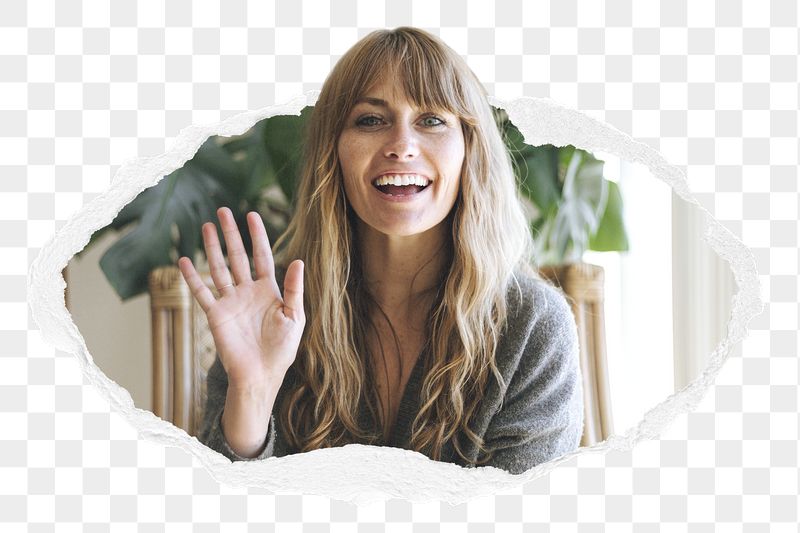 Successful woman png entrepreneur waving | Free PNG - rawpixel