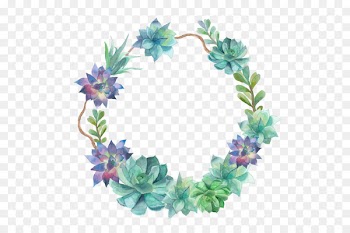 Succulent Monogram Wedding invitation Initial Letter - boho 