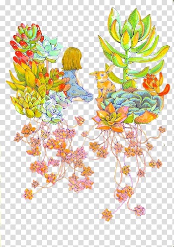 Succulent plant Watercolor painting Houseplant, succulent plants transparent background PNG clipart