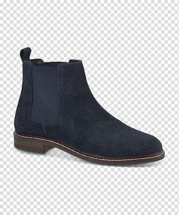 Suede Shoe Chelsea boot Sneakers, Watercolor navy transparent background PNG clipart