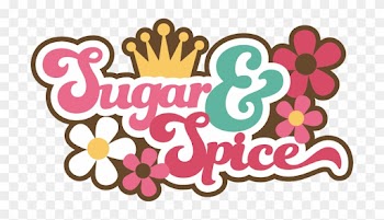 Sugar &amp; Spice Svg Scrapbook Title Girl Svg Scrapbook - Cute Titles For Girls