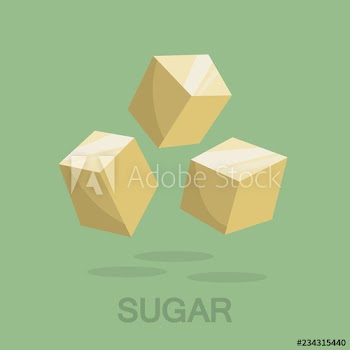 Sugar cube sweet food