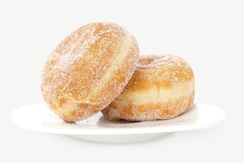 Sugar donuts dessert collage element | Free PSD - rawpixel