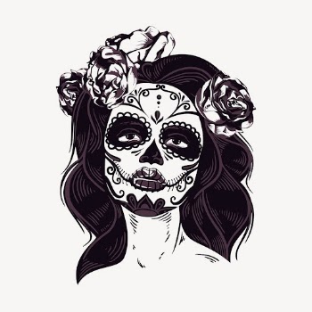 Sugar skull makeup clipart, Day | Free Photo - rawpixel