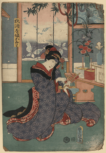 Sugizakeya musume omiwa. Original from the Library | Free Photo - rawpixel