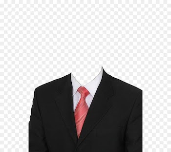 Suit Formal wear Clothing Dress Necktie - Black suit and red tie 