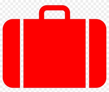 Suitcase Icon Red - Red Luggage Clipart