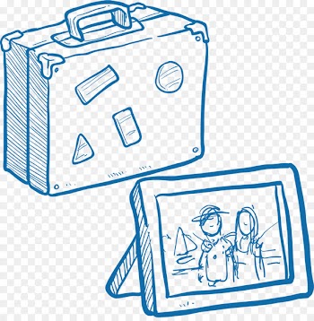 Suitcase Image Portable Network Graphics Vector graphics - pencil sketch and 
