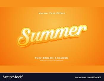 summer 3d text effect fully editable