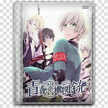 Summer  Anime TV DVD Style Icon , Aoharu x Machinegun, anime DVD case transparent background PNG clipart