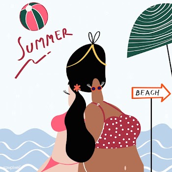 Summer at the beach | Free stock vector - 580322