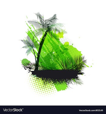 Summer background vector image