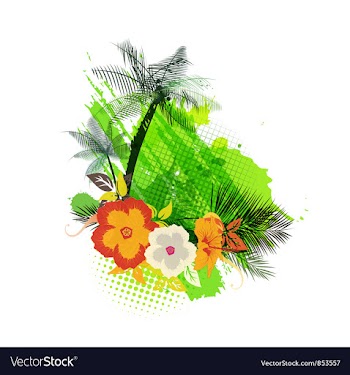Summer background vector image
