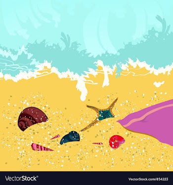 Summer background vector image