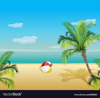 Summer background vector image