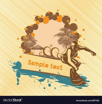Summer background vector image