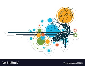 Summer background vector image