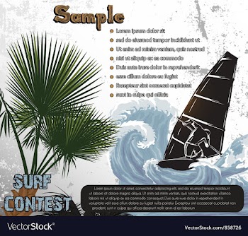 Summer background vector image